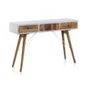 Recibidor Blanco Decape 3 Cajones Madera Reciclada Albost