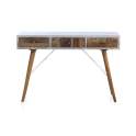 Recibidor Blanco Decape 3 Cajones Madera Reciclada Albost