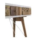 Recibidor Blanco Decape 3 Cajones Madera Reciclada Albost