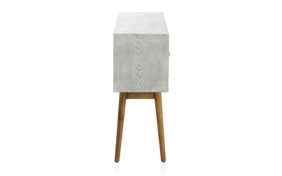 Consola Recibidor Blanco Decape Cajones Madera Reciclada Albost