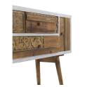 Consola Recibidor Blanco Decape Cajones Madera Reciclada Albost