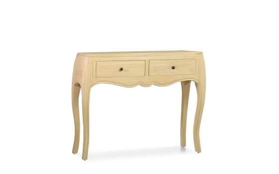 Consola Recibidor Clasica 2 Cajones Madera Mindi Anatis