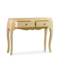 Consola Recibidor Clasica 2 Cajones Madera Mindi Anatis