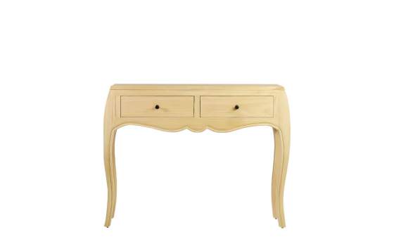 Consola Recibidor Clasica 2 Cajones Madera Mindi Anatis