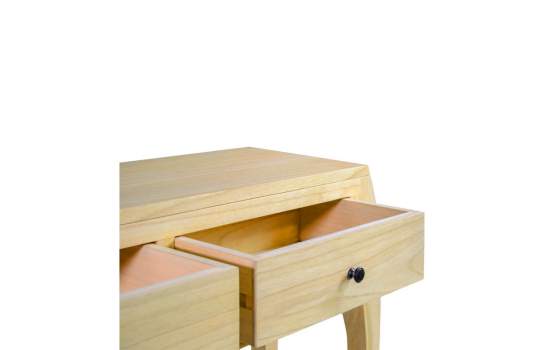 Consola Recibidor Clasica 2 Cajones Madera Mindi Anatis