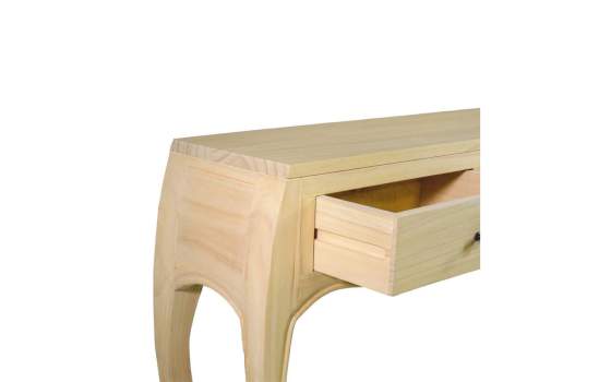 Consola Recibidor Clasica 2 Cajones Madera Mindi Anatis