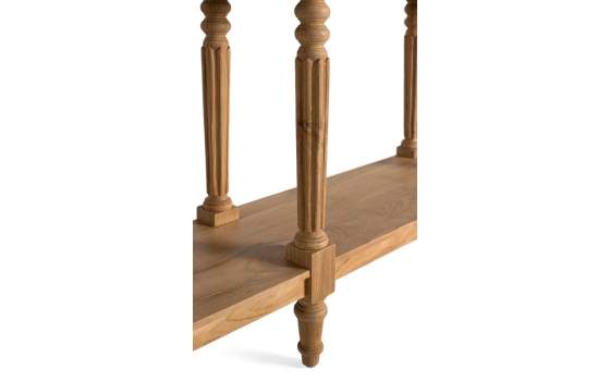 Consola Recibidor Clasica Madera Teca 2 Cajones Avrile