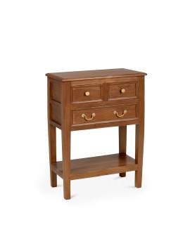 Consola Recibidor Colonial Clasica 3 Cajones Serie Anewpor