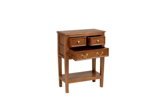 Consola Recibidor Colonial Clasica 3 Cajones Serie Anewpor