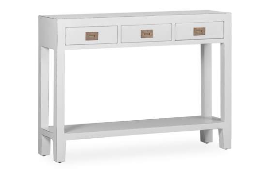 Consola Recibidor Colonial en Blanco Serie Everest