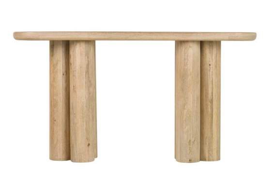 Consola Recibidor de 140 cm Madera Mango Natural Serie Felo
