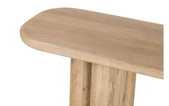 Consola Recibidor de 140 cm Madera Mango Natural Serie Felo