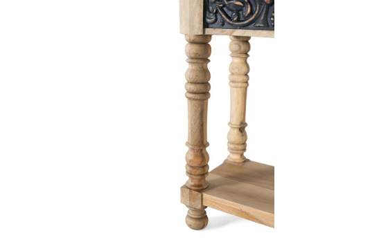 Consola Recibidor Diseño Rustico bicolor Gris y Natural Azuot Consola Recibidor Diseño Rustico bicolor Gris y Natural Azuot