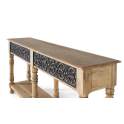 Consola Recibidor Diseño Rustico bicolor Gris y Natural Azuot Consola Recibidor Diseño Rustico bicolor Gris y Natural Azuot