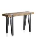 Consola Recibidor Estilo Industrial Madera Metal Serie Albent