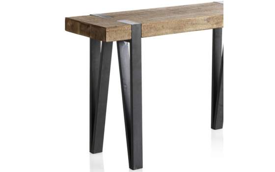 Consola Recibidor Estilo Industrial Madera Metal Serie Albent