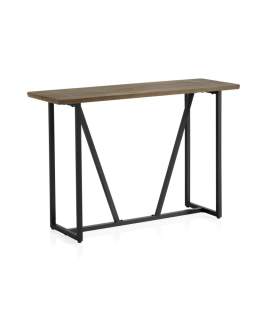 Consola Recibidor Estilo Industrial Madera y Acero Ausquer