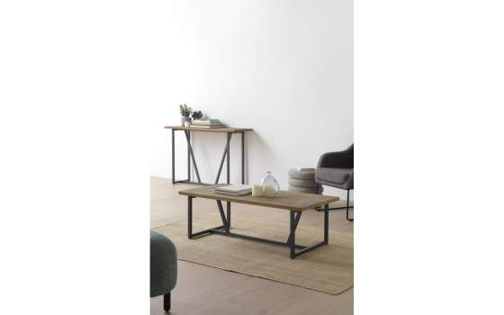 Consola Recibidor Estilo Industrial Madera y Acero Ausquer