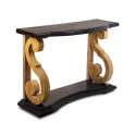 Consola Recibidor Estilo Rustico Madera Natural y Negro Datas
