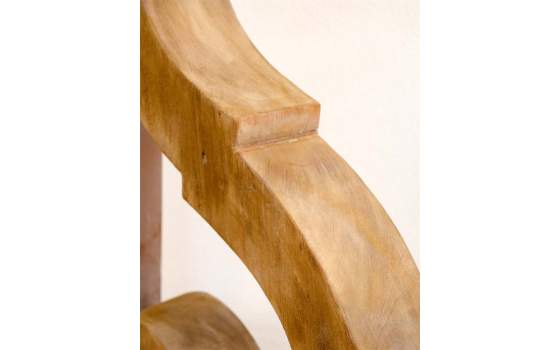 Consola Recibidor Estilo Rustico Madera Natural y Negro Datas