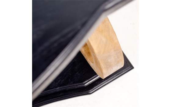 Consola Recibidor Estilo Rustico Madera Natural y Negro Datas