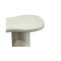 Consola Recibidor Formas Color Latte Brillo - Serie Amalfi