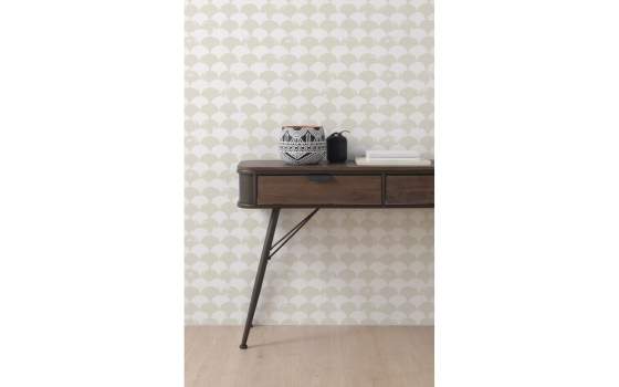 Consola Recibidor Industrial 2 Cajones Madera Metal Abrami