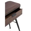 Consola Recibidor Industrial 2 Cajones Madera Metal Abrami
