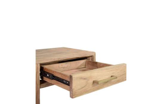 Consola Recibidor Lineal 3 Cajones Madera Teca Anatis Consola Recibidor Lineal 3 Cajones Madera Teca Anatis