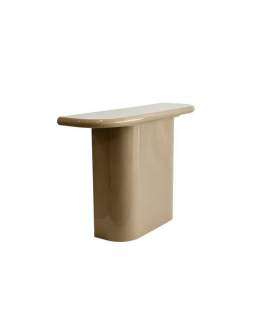 Consola Recibidor Moderna Color Taupe Brillo - Serie Amalfi