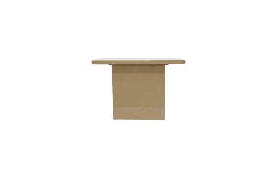 Consola Recibidor Moderna Color Taupe Brillo - Serie Amalfi