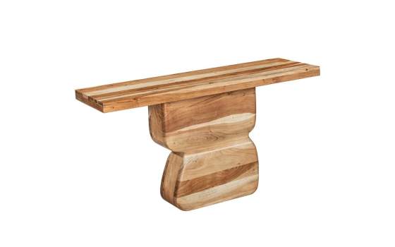Consola Recibidor Moderna Madera Mango - Serie Abeiro