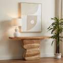 Consola Recibidor Moderna Madera Mango - Serie Abeiro