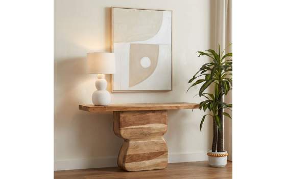Consola Recibidor Moderna Madera Mango - Serie Abeiro