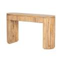 Consola Recibidor Oval Madera Mango Natural Serie Myra