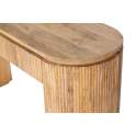Consola Recibidor Oval Madera Mango Natural Serie Myra