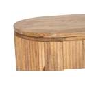 Consola Recibidor Oval Madera Mango Natural Serie Myra
