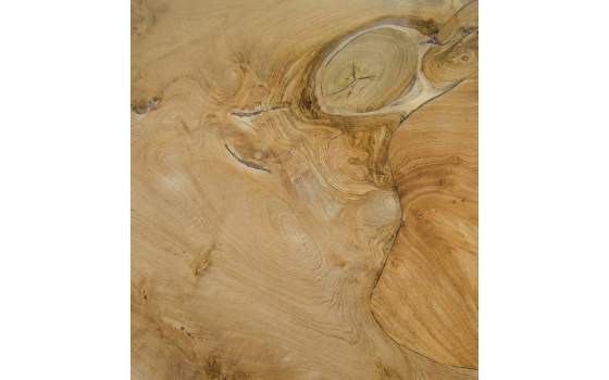 Consola Recibidor Rustica Madera y Raiz de Teca - Serie Arceda