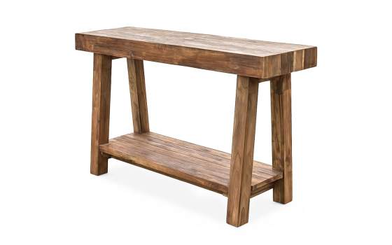 Consola Recibidor Teca Reciclada Rustica Serie Ayaral