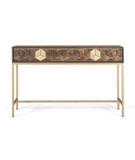 Consola Rustica Actual Madera Metal Serie Ariast