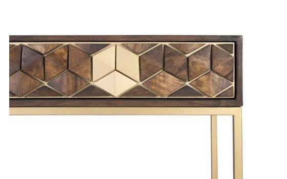 Consola Rustica Actual Madera Metal Serie Ariast