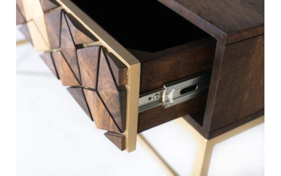 Consola Rustica Actual Madera Metal Serie Ariast