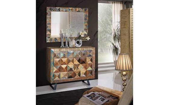 Consola Vintage Colores Desgastados Serie Diamante