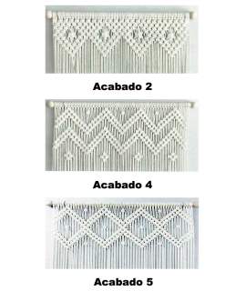 Cortina Macrame Mod.2,4,5 de 100 ancho, altos de 170 a 260