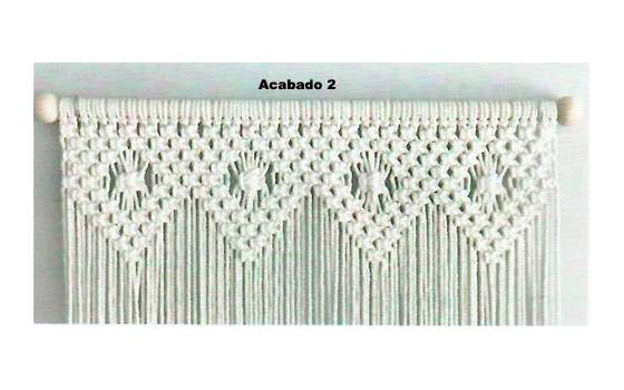 Cortina Macrame Mod.2,4,5 de 80 ancho, altos de 170 a 210