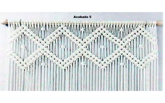 Cortina Macrame Mod.2,4,5 de 80 ancho, altos de 170 a 210