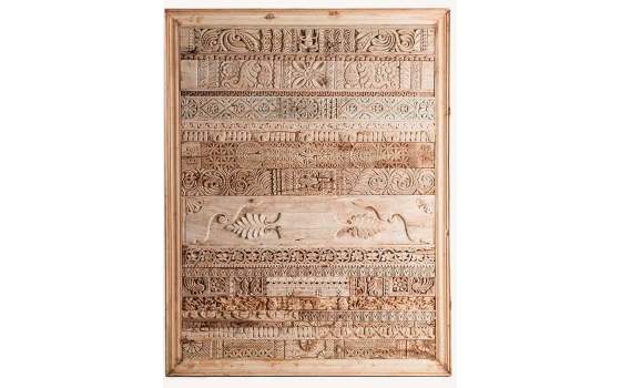 Cuadro Decoracion Tallado Ornamental Natural Serie Gient