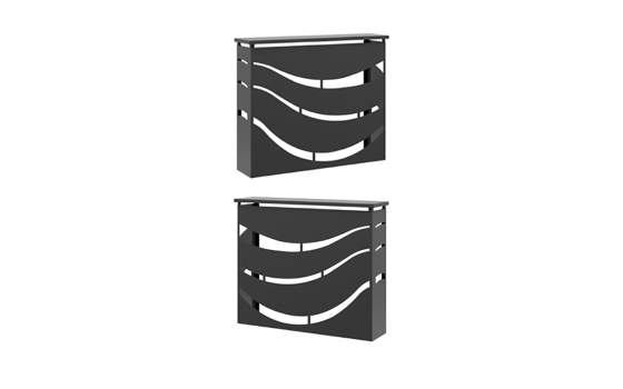 Cubre Tapa Radiador Metal Diseño Ondas Cubre Tapa Radiador Metal Diseño Ondas