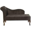 Divan Clasico Vintage Terciopelo Gris Serie Ardil