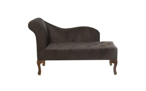 Divan Clasico Vintage Terciopelo Gris Serie Ardil